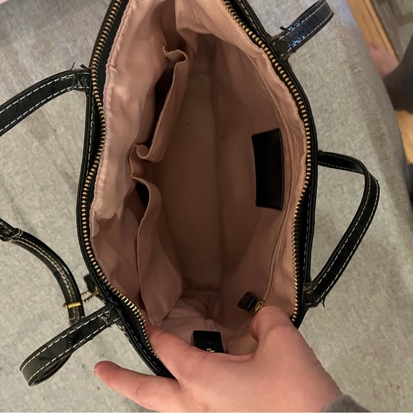 Brown Coach Large Logo Print Shoulder Bag - Picture 4 of 5